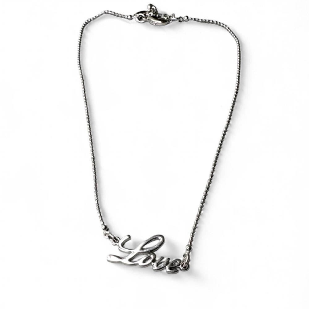 Express “Love” Script Pendant Necklace - 17” Length